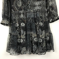 Paisley Bohemian Mini Dress‎
