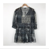 Paisley Bohemian Mini Dress‎