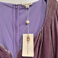 Viva Deep V Mini Dress‎ in Lilac - Medium