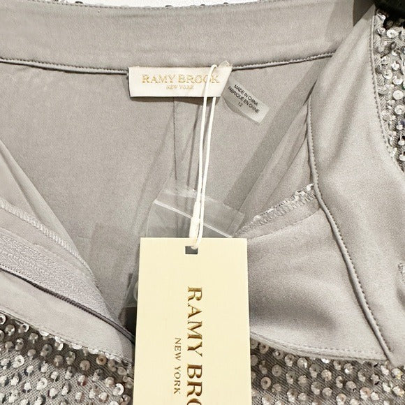 Olivian Sequin Straight-Leg Pants