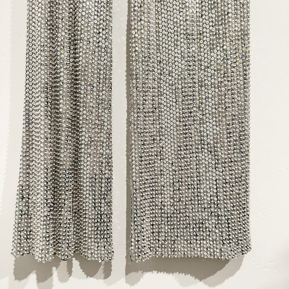 Olivian Sequin Straight-Leg Pants