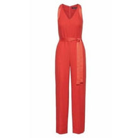 NWT V-Neck Sleeveless Red Jumpsuit Size 00P