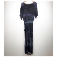 Alyssa Long Sleeve Wrap Tie Dye Maxi Dress Size Medium