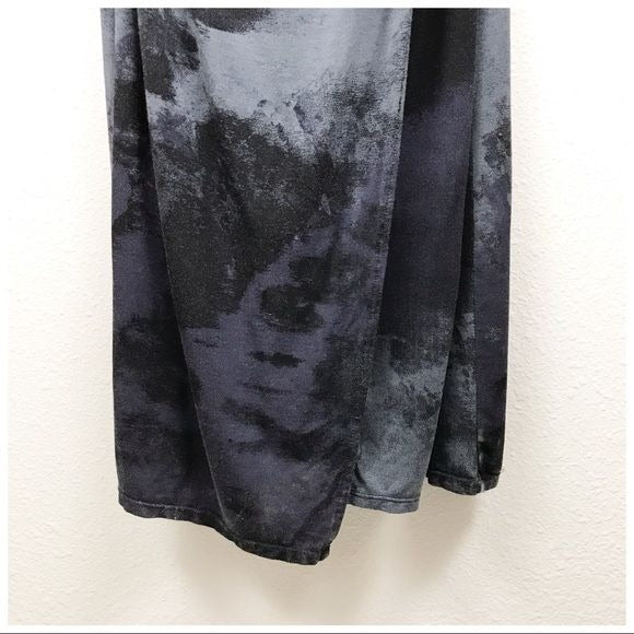 Alyssa Long Sleeve Wrap Tie Dye Maxi Dress Size Medium