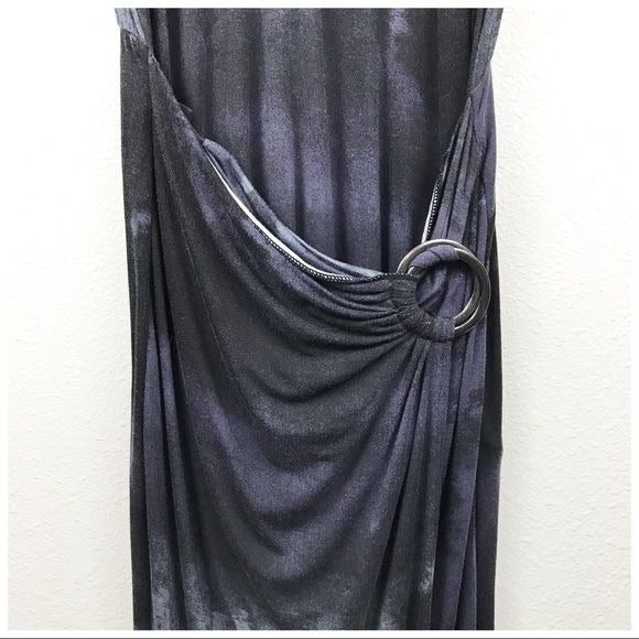 Alyssa Long Sleeve Wrap Tie Dye Maxi Dress Size Medium