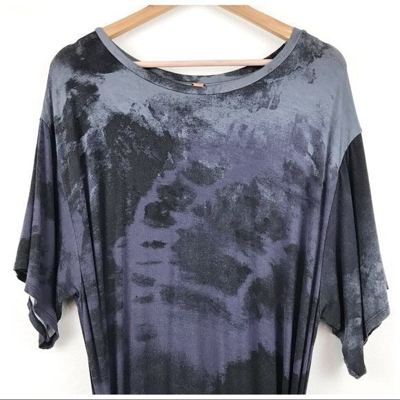 Alyssa Long Sleeve Wrap Tie Dye Maxi Dress Size Medium
