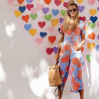 Saint Tropez Luma Floral Jumpsuit - 8/US Small
