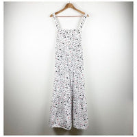 White Floral Bow Tie Maxi Dress Size XS