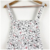 White Floral Bow Tie Maxi Dress Size XS