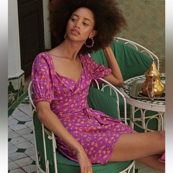 Madame Peacock Sweetheart Mini Dress Boysenberry - Large