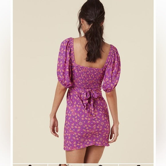 Madame Peacock Sweetheart Mini Dress Boysenberry - Large
