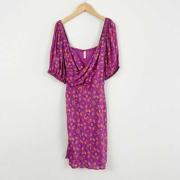 Madame Peacock Sweetheart Mini Dress Boysenberry - Large