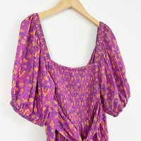 Madame Peacock Sweetheart Mini Dress Boysenberry - Large