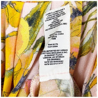 Tegan Printed Floral Pleated Dress Size 4
