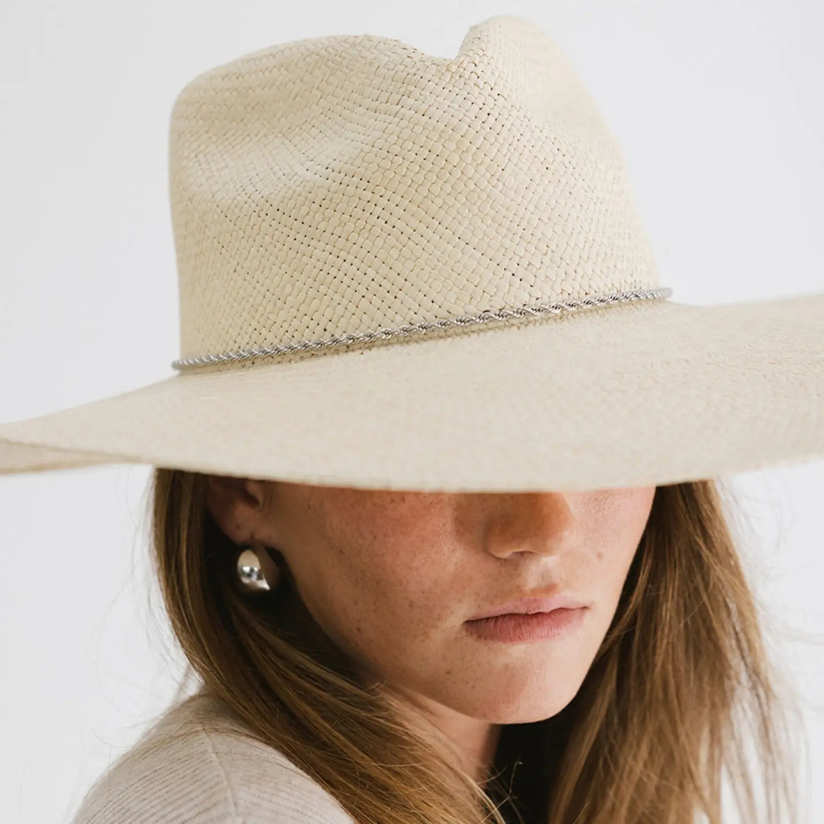 Rope Chain Hat Band in Silver