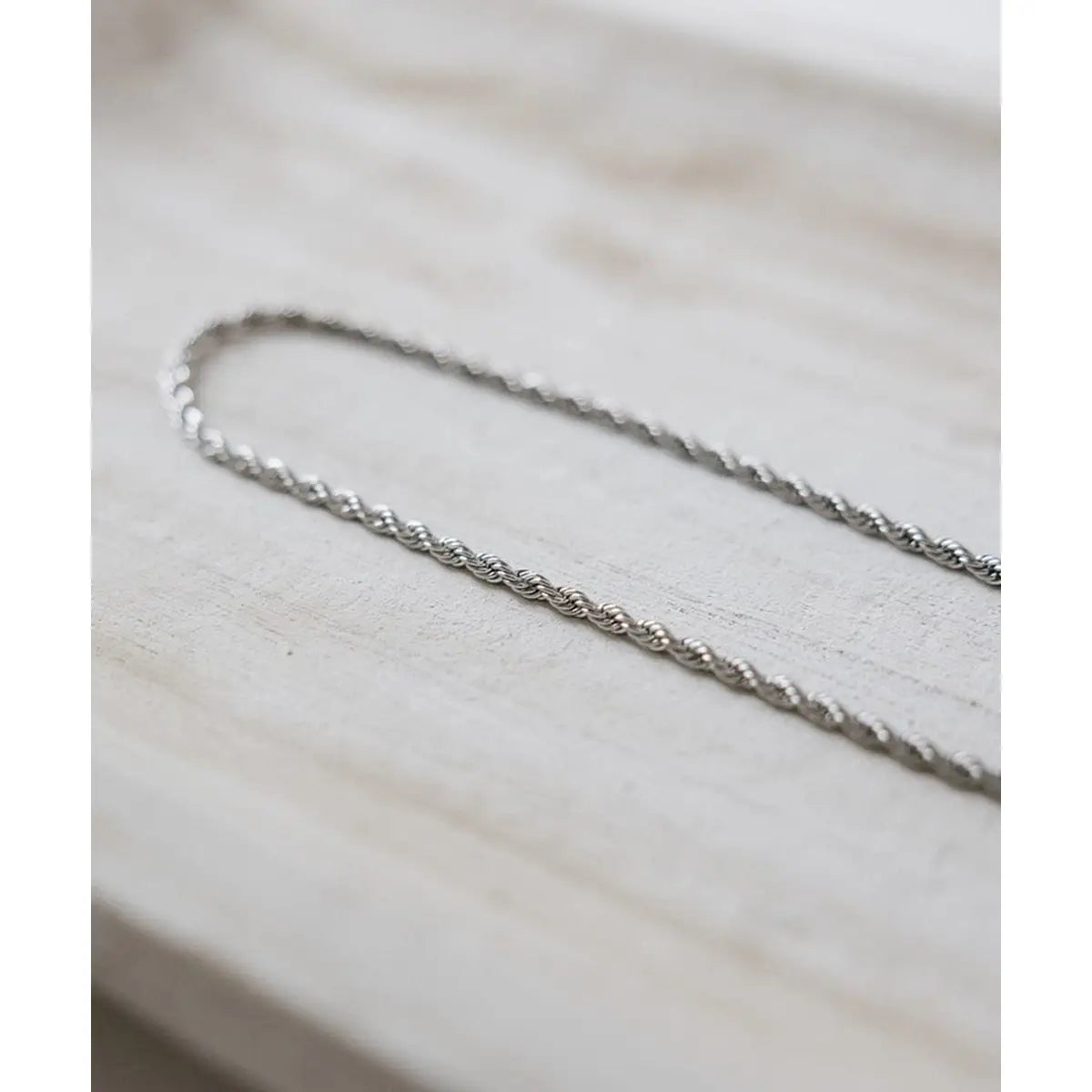 Rope Chain Hat Band in Silver