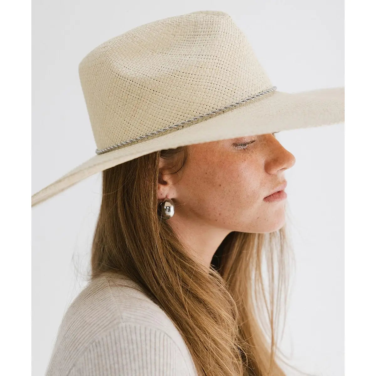 Rope Chain Hat Band in Silver