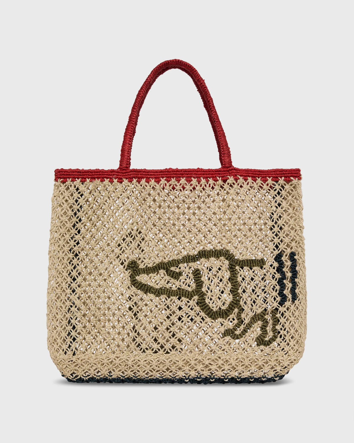 Breton Tote - Olive/Navy