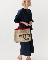 Breton Tote - Olive/Navy