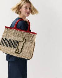 Breton Tote - Olive/Navy