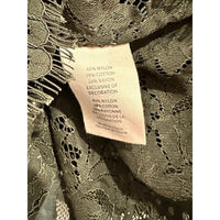 Jenica Lace Button Down Blouse in Army - Medium