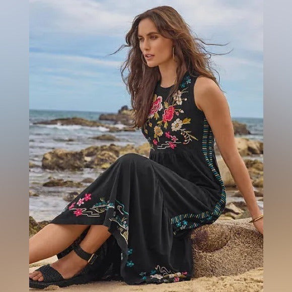 Celina Tiered Maxi Tank Dress