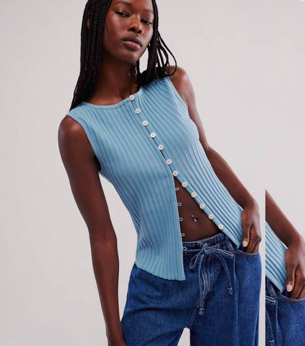 Tilly Vest in Ocean View