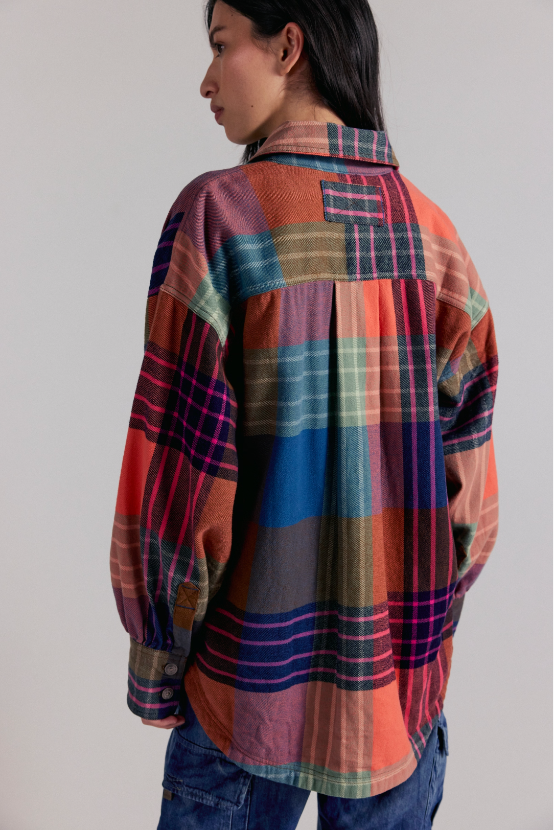 Ashley Plaid Shirt in Ginger Combo