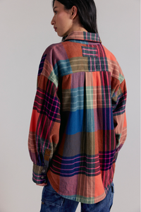 Ashley Plaid Shirt in Ginger Combo