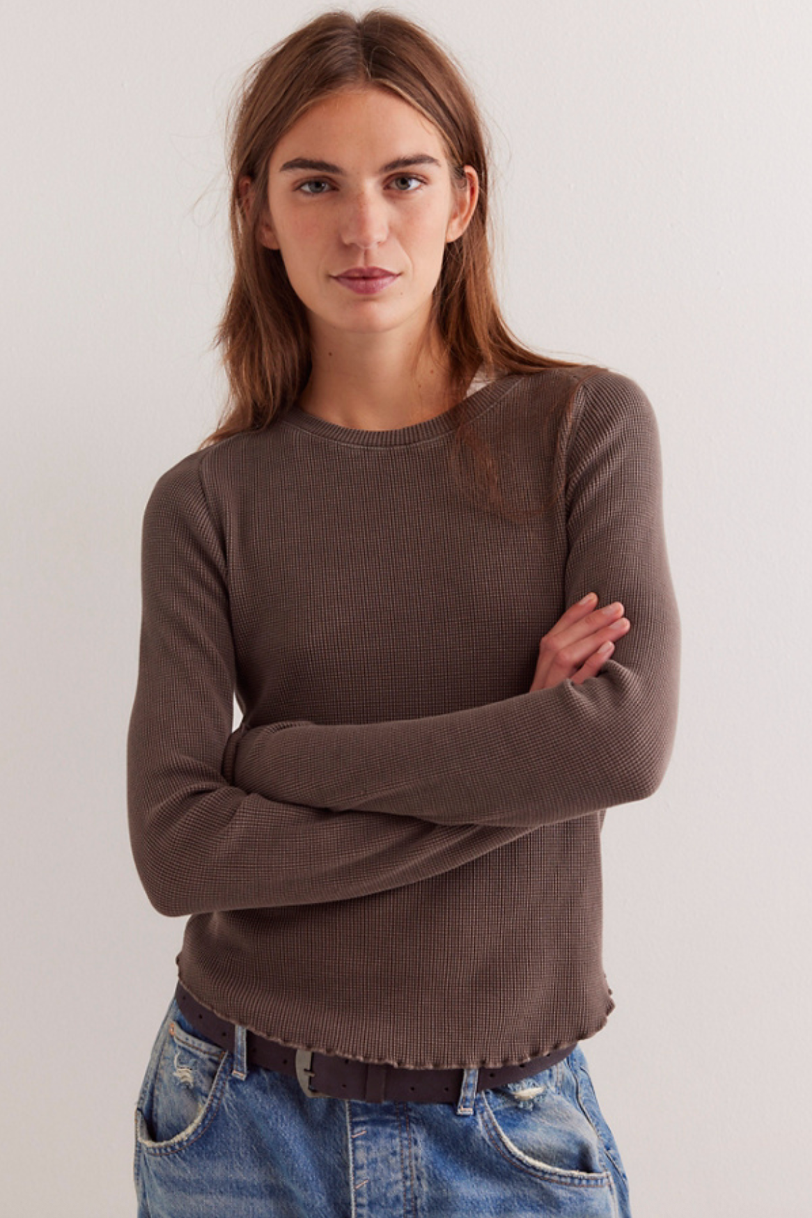 Easy Does It Tee in Double Espresso