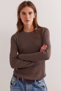 Easy Does It Tee in Double Espresso