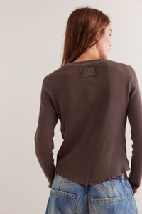 Easy Does It Tee in Double Espresso