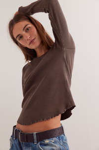 Easy Does It Tee in Double Espresso