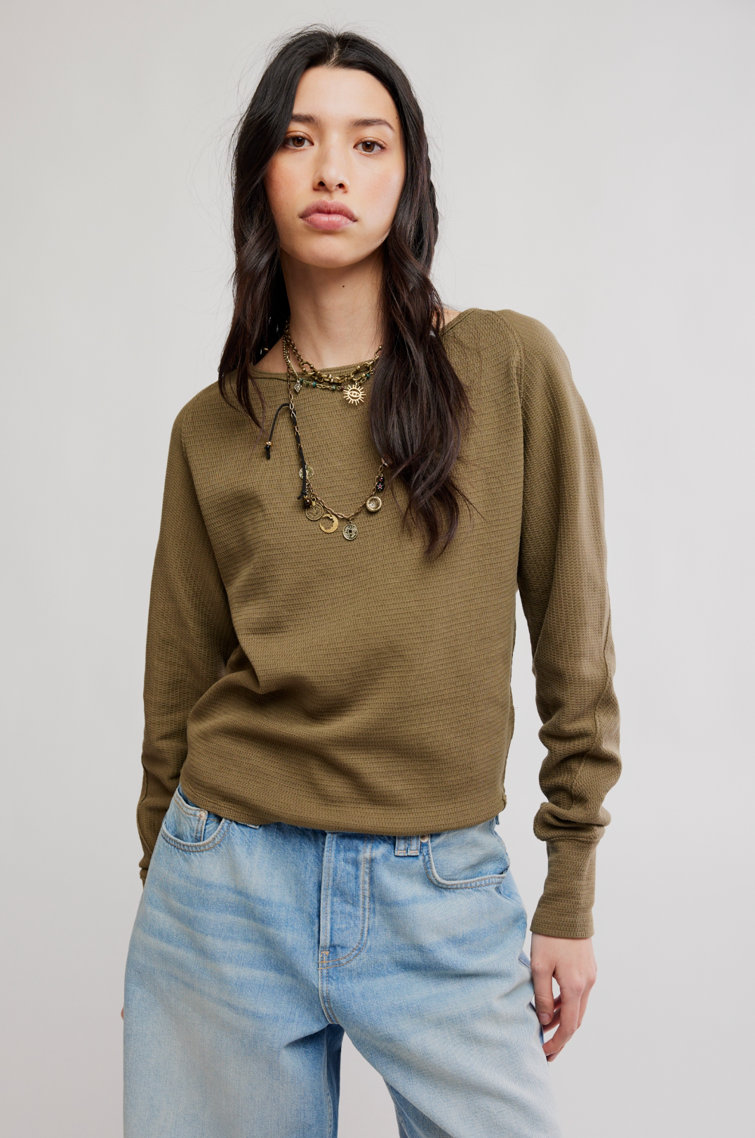 Jess Long Sleeve in Beech Leaves