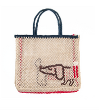 Breton Tote - Brown/Raspberry