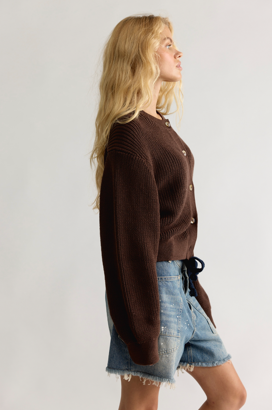 Vienna Cardigan in Coffee Bean