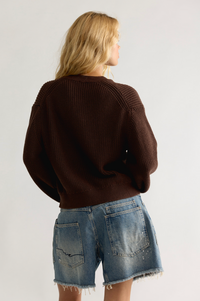 Vienna Cardigan in Coffee Bean