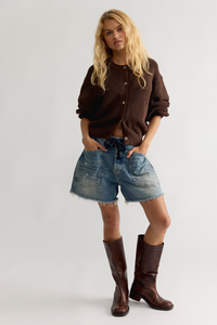 Vienna Cardigan in Coffee Bean