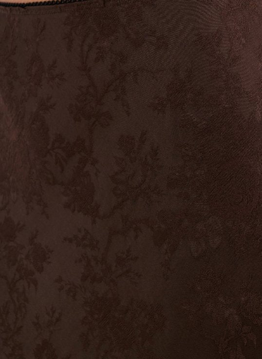 Lady Lace Midi Skirt in Espresso Jacquard