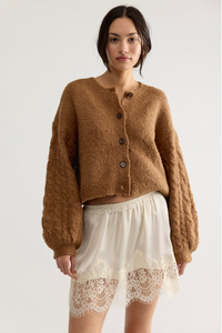 Thistle Cardi in Macadamia