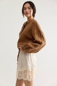 Thistle Cardi in Macadamia