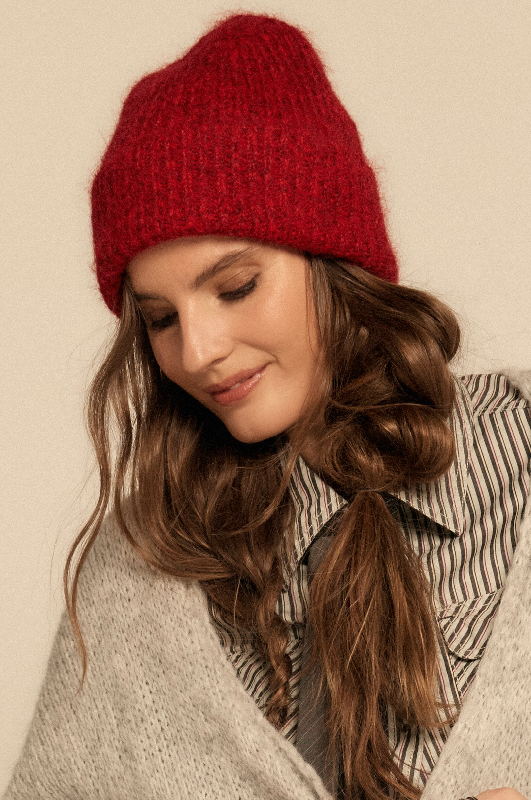 Frostline Beanie in Red