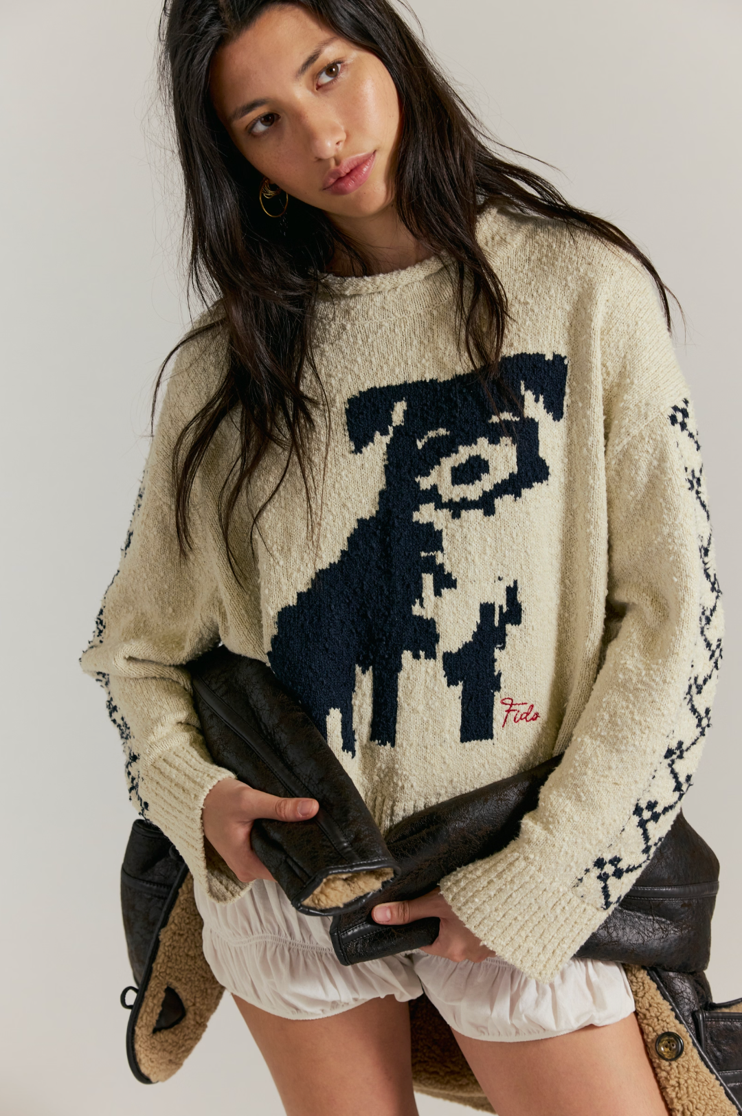 Story Book Sweater in Tea Combo