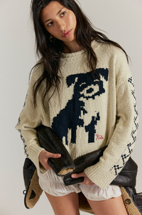 Story Book Sweater in Tea Combo