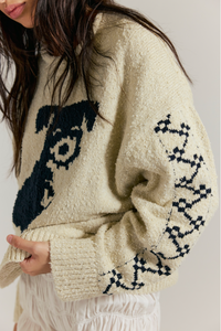 Story Book Sweater in Tea Combo