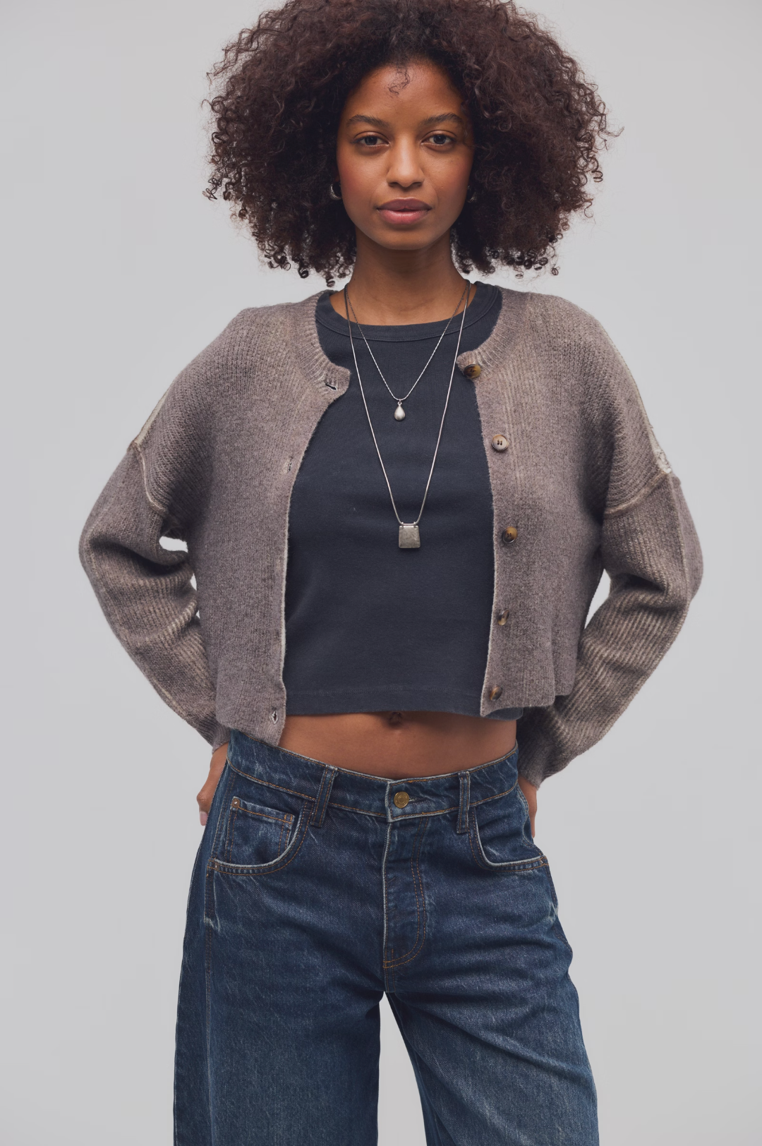 Ottilie Cardigan in Espresso
