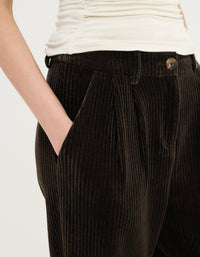 Simon Pant in Espresso Corduroy