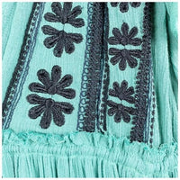 Bali Will Wait For You Embroidered Midi Dress Size XS