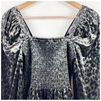 Adelina Blouse in Velvet Leopard Size XS