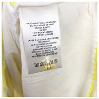 Maeve Strappy Lace Mini Dress in Yellow Size 10